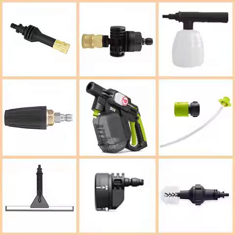 Car Washing Machine WU633 Accessories Rotating Nozzle Suitable for WORX Short Pole Soap Dispenser Co