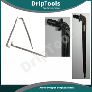Arrow Dripper Bengkok Black, Dripper Bend, Dripper 4mm, Irrigation Watering System Fertigasi