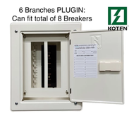 ECONOMY Koten Panel Board for PLUGIN breakers 2 4 6 8 10 12 14 16 18 20 Branches Koten GE