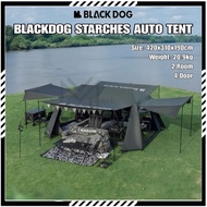 BLACKDOG V2 Khemah Tent 2.0 Big Space Tent Outdoor Camping Khemah 1 Bedroom 1 Living Room Thickened 