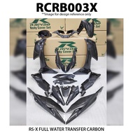 Rapido Cover Set Honda RS-X 150 Full Carbon Accessories Motor RSX150 Supra GTR 150 Putih RSX