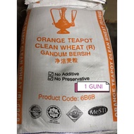 [20KG] Orange Teapot 6B6B Biji Gandum Ayam | Clean Wheat Seeds Chicken Feeds | Gandum Bersih