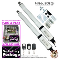 MILLIE‘S ( 4CH 433MHZ H5 )  FOLDING & SWING AUTOGATE SYSTEM ( set with battery/without battery）