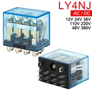 Intermediate Relay HH64P LY4NJ 10A P143 Micro Small Electromagnetic Relay AC DC 12V 24V AC110V 220V 