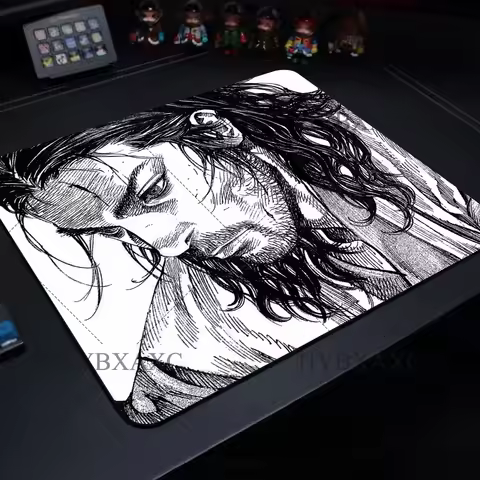 Popular Musashi Manga Vagabond Mouse Pad 45x40CM Speed Mousepad Gamer Premium E-Sports Gaming Mouse 