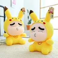 Gấu Bông Shin Pikachu (27cm---80cm) Thú Bông Shin Cosplay Pikachu Vải Miniso Siêu Mềm Mịn Hàng Loại 