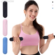 LOOKSHOW 1PC 1KG Solid Cast Iron Mini Dumbbell Silicone Coated Anti-slip Anti-callus Dumbbell Home F
