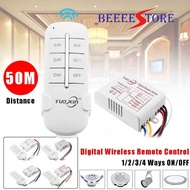 TUOXIN WIRELESS DIGITAL REMOTE SWITCH 2-WAY/4-WAY WIRELESS LIGHTING CONTROLLER SWITCH