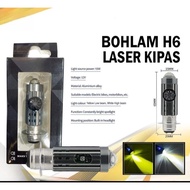 H6 Laser Led Headlight Bulb Fan CoolingADA Senja biru M11ZZ