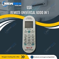 USA® 6000 IN 1 A/C REMOTE CONTROL