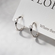 Diamond round silver earrings, 21Centimeters silver earrings