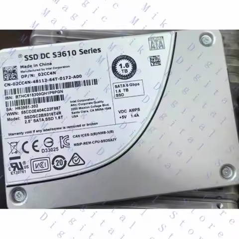 H For DELL SSDSC2BX016T4R 1.6TB S3610 1.6TB Series SSD DC 2.5" SATA III SSD