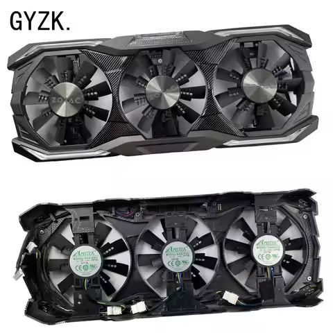New For ZOTAC GeForce GTX1070 1070ti 1080 AMP Extreme+ Graphics Card Replacement Fan Panel with fan 