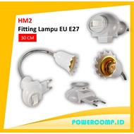 Himiss HM2 E27 LED Light Base Holder E27 Bulb Light Socket EU Plug ON OFF Light Adapter Plug Switch 