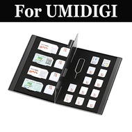 store 21 in 1 Aluminum Box Bag Wallet Large Capacity Memory For UMIDIGI G C Note 2 Crystal C2 Z1 Pro