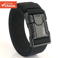 Quick Release Buckle Elastic Waterproof Weave Belt for Men Travel Outdoor Sports Daily Commute Elast
