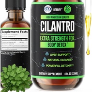 HERBIFY Cilantro Tincture - Herbal Cilantro Supplement for - Rich of Antioxidants - Supports Heart a