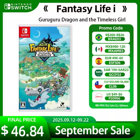 Nintendo Switch Game Deals - Fantasy Life i Guruguru Dragon and the Timeless Girl - Role Playing Gam