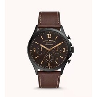 Fossil | FS5608 MEN [Chronograph Brown Leather Watch]