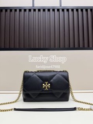 全新🌸Tory Burch Kira 小號菱格鏈條包 黑色 單肩包 斜挎包