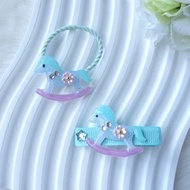 手繪木馬髮飾 髮圈髮夾 熱縮片滴膠 UV Resin hair accessories