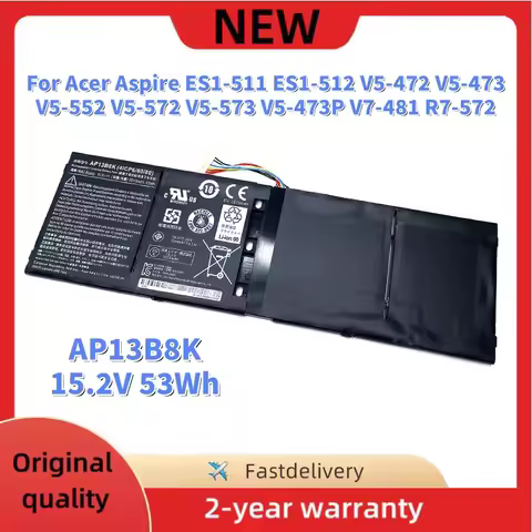 AP13B3K AP13B8K Laptop Battery For Acer Aspire ES1-511 ES1-512 V5-472 V5-473 V5-552 V5-572 V5-573 V5
