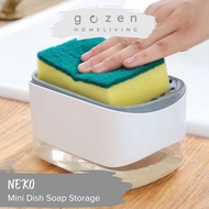 [GOZEN]NEKO Easy Push Washing Soap Holder Aesthetic Ditergent Dispense Container Smart Squeeze Soap 