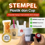 FASTLABEL | Permanent Plastic Cup Stamp | Custom Plastic Cup Screen Printing |Cup Packaging Screen P