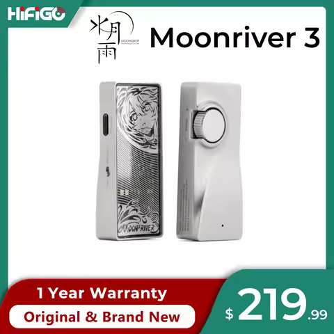 Moondrop Moonriver 3 Portable DAC/AMP Dual CS43198 32Bit/384kHz DSD256 PD Charging HiFi Headphone Am