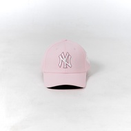 MLB NY YANKEES OUTLINE ROSE GOLD WHITE PINK CAP 100% ORIGINAL