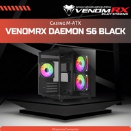 VenomRX Daemon Continental S6 Black VenomRX Daemon S6 Casing M-ATX Casing Gaming Case M-ATX