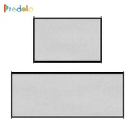 [Predolo] Retractable Gate for Dogs 4 Hooks Indoor Child Gate Mesh Pet Gate Black