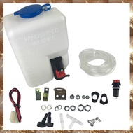 (O I Q B)12V 1.5L Universal Motorcycle Car Wind Shield Washer Reservoir Pump Bottle Kit