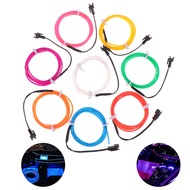 1M Neon Light Dance Party Decor Light LED Lamp Flexible EL Wire Rope Tube Strip