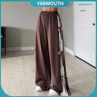 Women's Casual Loose-Fit Sport Pants - Lace-Up Detail & Pockets