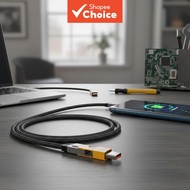 4 in 1 Metal Braided Fast Charging Cable, 65W 3.9ft USB Type-C Type-A Multi Cable for iPhone/iPad/Ma