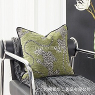 Light Luxury Home Pillowcase Green Sofa Pillow ins Style Living Room Bedroom Model Room Cushion Nord