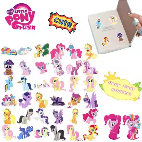 Pony Pony Anime Peripherals Cartoon Cute Kids Diary Water Glass Waterproof Fashion Decoration Creati