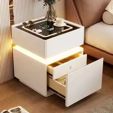 Luxury Storage Nordic Nightstand Modern Drawers Trendy Bedside Table Simple Minimalist Comodas De Qu