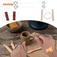 UMISTY Mud Cutting Line, Pottery DIY Pottery Tools Ceramic Steel Wire Drawing, Wire Clay Cutter Soli