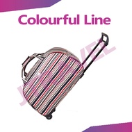 Jtravel Large Capacity Oxford Duffel Travel Bag With Trolley 2 Wheels 24inch Nylon Material Luggage