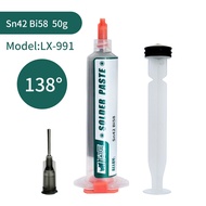 LINGXI Solder Paste 138℃ SMD PCB BGA Repair Syringe Flux ( 55g )
