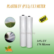 mg plastik uv untuk atap green house lebar 3 meter harga per meter