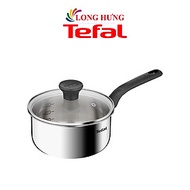 Nồi cán dài/quánh Inox liền khối có nắp Tefal Starter (16cm x 1.5L/18cm x 2.2L) - Hàng chính hãng