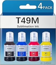 140mlx4 Sublimation Ink Bottles Compatible with Epsn T49M Ink Bottles for epso SureColor F170 F570 S
