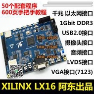 【可開發票】Xilinx Spartan6 LX16 DDR3 FPGA開發板學習板 VGA 千兆網 USB2.0
