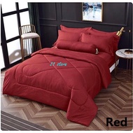 [Shop Malaysia] Cadar Hotel 7 in 1 Comforter set / King/Queen / Ready Stock / 100%Cotton Material