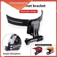 【Choo】Motorcycle Helmet Adhesive Camera Mount Motorbike Hat Chin Bracket Full Face Detachtable Support Holder Replacement for GoPro
