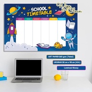 WIPE AND CLEAN | Weekly Planner | Sunday School Schedule | Wall Schedule Poster Lesson Schedule 2