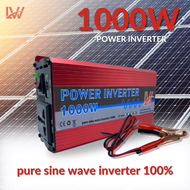 pure sine wave inverter 1000w ตัวแปลงไฟ12V DCเป็น220V AC เครื่องแปลงไฟแบตเป็นไฟบ้าน inverter pure sine wave100%อินเวอร์เ